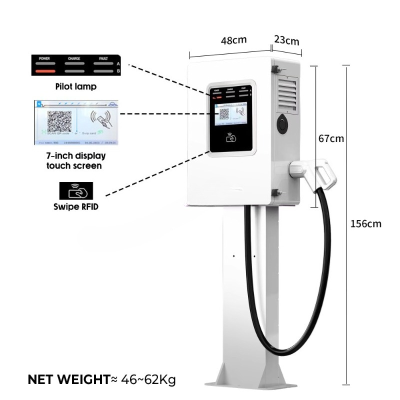 Borne de recharge murale OEM 2 - Dc Fast Charger 30Kw Wallbox Commercial avis et prix